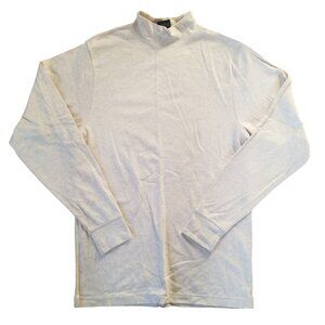 Mock Turtleneck Roundtree & Yorke Unisex Long Sleeve Soft Cotton Heather Tan